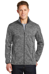 Sport-Tek® PosiCharge® Electric Heather Soft Shell Jacket.