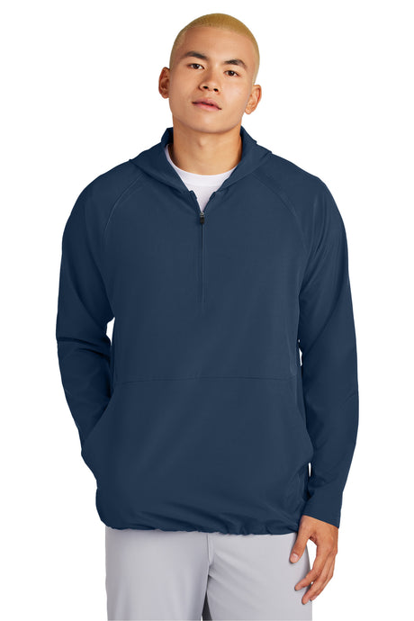 Sport-Tek® Repeat 1/2-Zip Long Sleeve Hooded Jacket