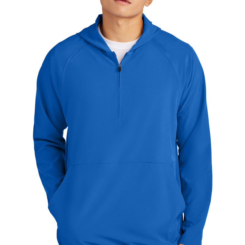 Sport-Tek® Repeat 1/2-Zip Long Sleeve Hooded Jacket