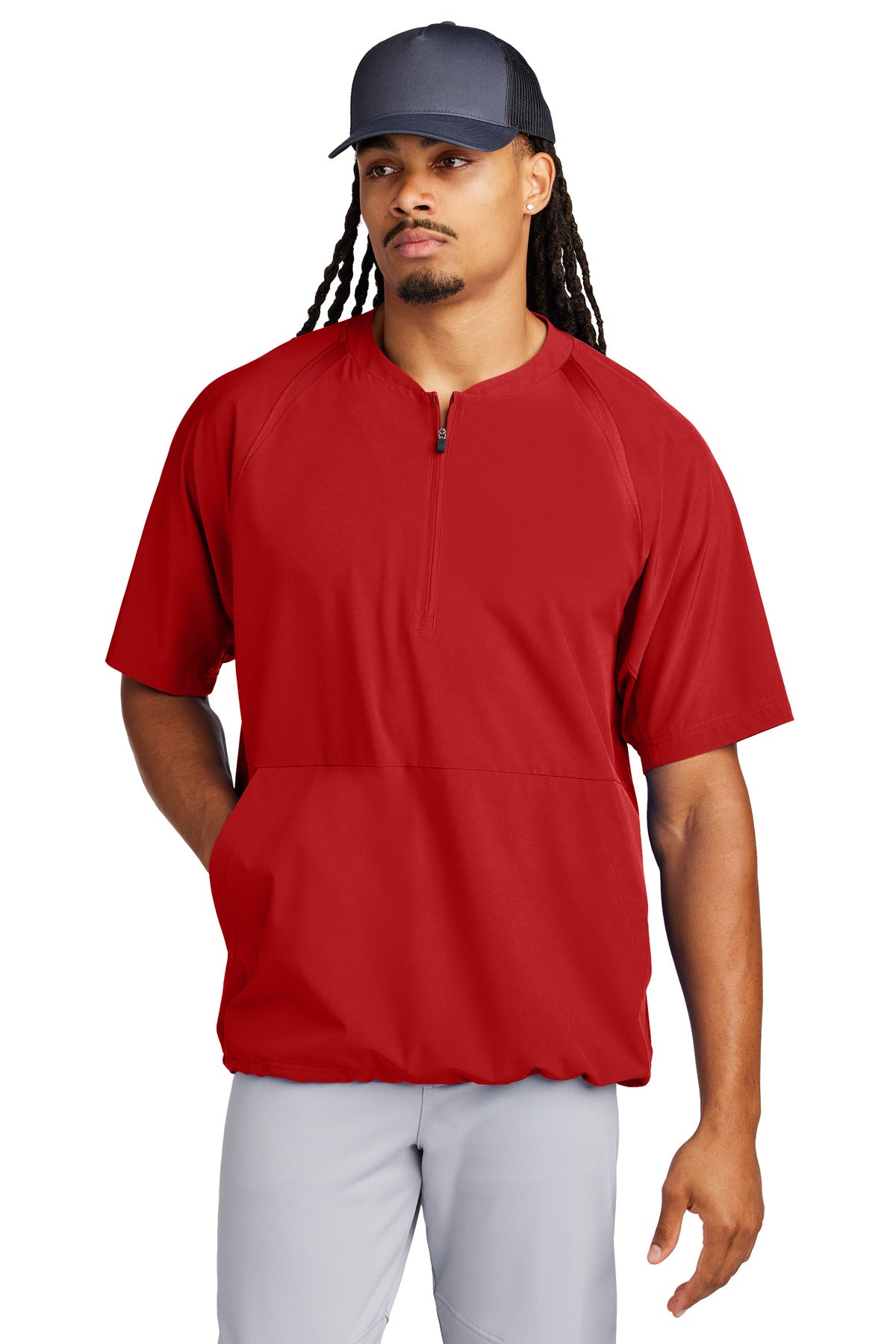 Sport-Tek® Repeat 1/2-Zip Short Sleeve Jacket