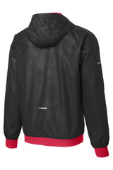 Sport-Tek® Embossed Hooded Wind Jacket