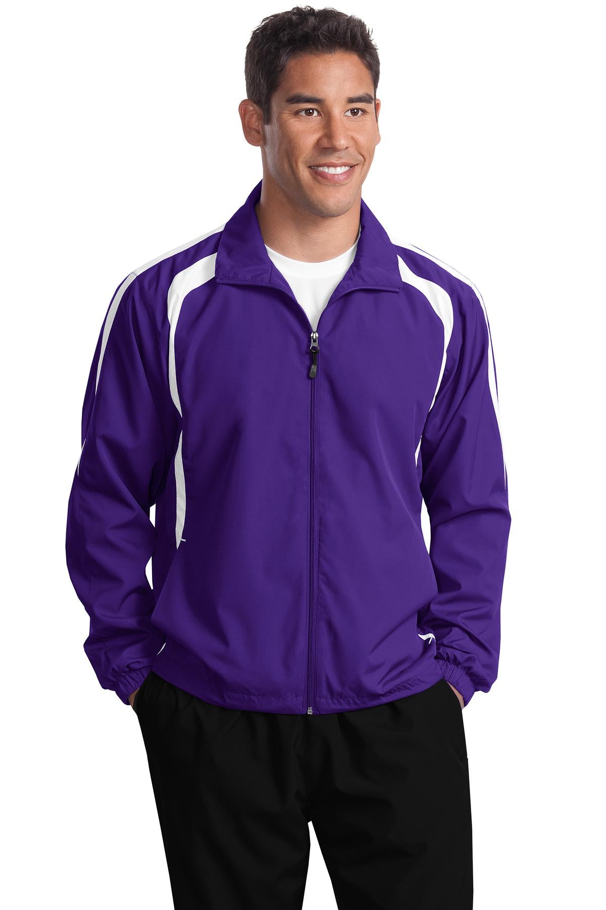 DISCONTINUED Sport-Tek® Tall Colorblock Raglan Jacket