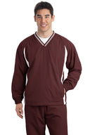 Sport-Tek® Tall Tipped V-Neck Raglan Wind Shirt