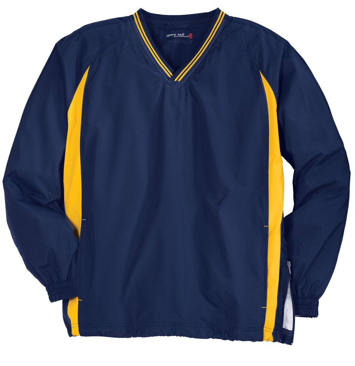 DISCONTINUED Sport-Tek® Tall Tipped V-Neck Raglan Wind Shirt