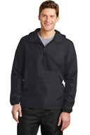 Anorak con bolsillo con cremallera.