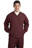 Sport-Tek® Tall V-Neck Raglan Wind Shirt