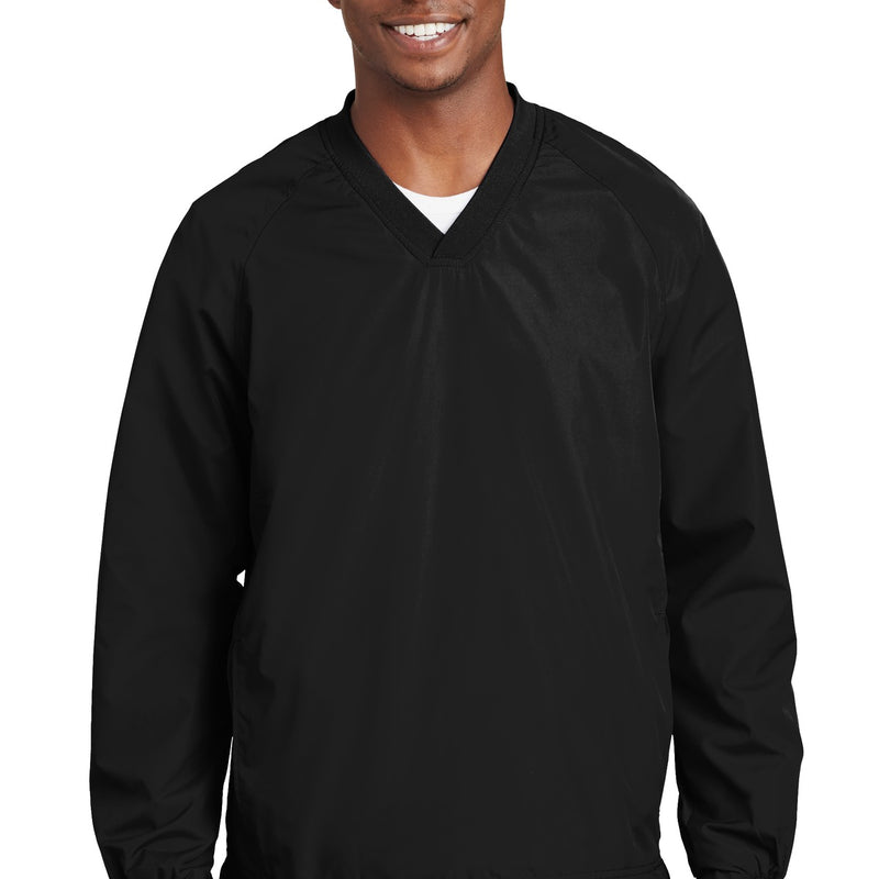 Sport-Tek® V-Neck Raglan Wind Shirt