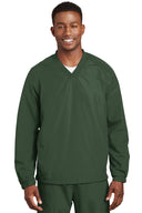 Camisa cortavientos raglán de cuello en V Sport-Tek®