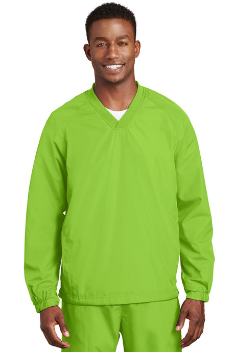 Sport-Tek® V-Neck Raglan Wind Shirt