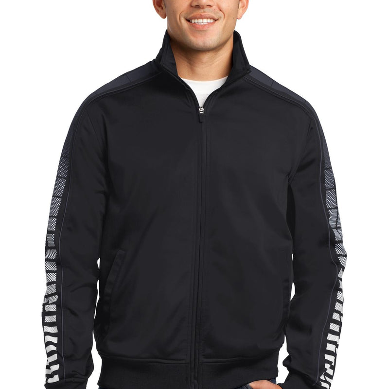 Sport-Tek® Dot Sublimation Tricot Track Jacket