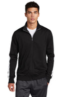 Men's Sport-Tek ® Tricot Sleeve Stripe Track Jacket