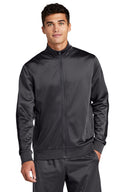 Men's Sport-Tek ® Tricot Sleeve Stripe Track Jacket