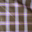 Julian Silk Fabric - Small Square Multicolored Stripe, 54" Width (1 Yard)