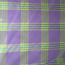 Julian Silk Fabric - Small Square Multicolored Stripe, 54" Width (1 Yard)