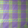 Julian Silk Fabric - Small Square Multicolored Stripe, 54" Width (1 Yard)