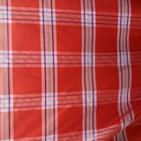 Julian Silk Fabric - Small Square Multicolored Stripe, 54" Width (1 Yard)
