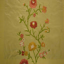 Juliet Floral Embroidered Silk Fabric - Biscuit, Bluebell, Sage, Wine, Spice, 54" Width (1 Yard)