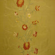Juliet Floral Embroidered Silk Fabric - Biscuit, Bluebell, Sage, Wine, Spice, 54" Width (1 Yard)