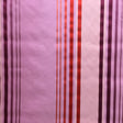 Justin Silk Fabric - Shiny Multicolored Stripe, 54" Width (1 Yard)