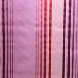 Justin Silk Fabric - Shiny Multicolored Stripe, 54" Width (1 Yard)