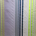 Justin Silk Fabric - Shiny Multicolored Stripe, 54" Width (1 Yard)