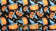 Quilting Cotton Jack-O-Lantern Halloween Fabric by the Yard