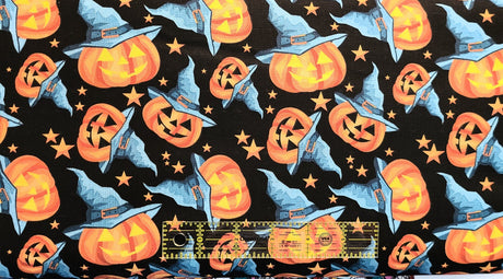 Quilting Cotton Jack-O-Lantern Halloween Fabric by the Yard
