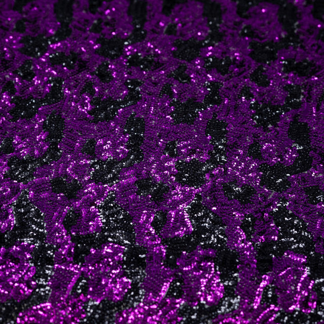 Sequin Mesh Fabric Blue