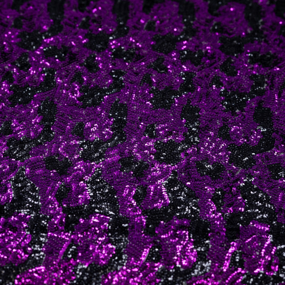 Jackie Mesh Sequin Fabric - Sequin Embroidered Mesh, Blue, 58/56" Cut Width, 50" Usable Width (1 Yard)
