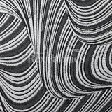 Jacquard Wave Nylon Polyester Spandex Fabric - Multiple Colors, Wave Jacquard Texture, 61" Width (1 Yard)