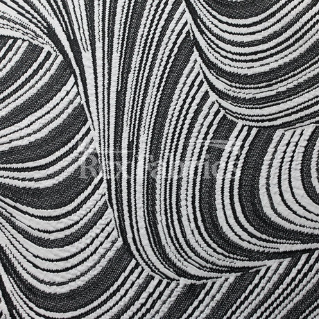 Jacquard Wave Nylon Polyester Spandex Fabric - Multiple Colors, Wave Jacquard Texture, 61" Width (1 Yard)