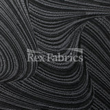 Jacquard Wave Nylon Polyester Spandex Fabric - Multiple Colors, Wave Jacquard Texture, 61" Width (1 Yard)