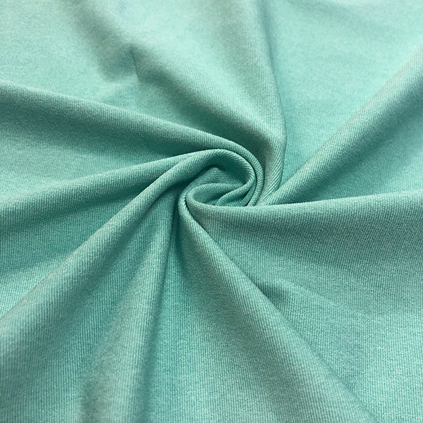 Athletic Jersey Knit Poly Spandex Heathered Jade Green