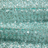 1 Yard Tulle Designer Tulle Lace Fabric with Sequins and Detailed Exquisite Patterns 52" Wide