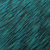 Yarn Dye Jersey Polyester Spandex Fabric - Jade/Burgundy/Turquoise Paintbrush Lines, 58/60" Width (1 Yard)