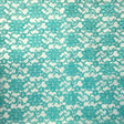 Jade Raschel Lace Polyester Fabric - Jade Green French Floral, 60" Width