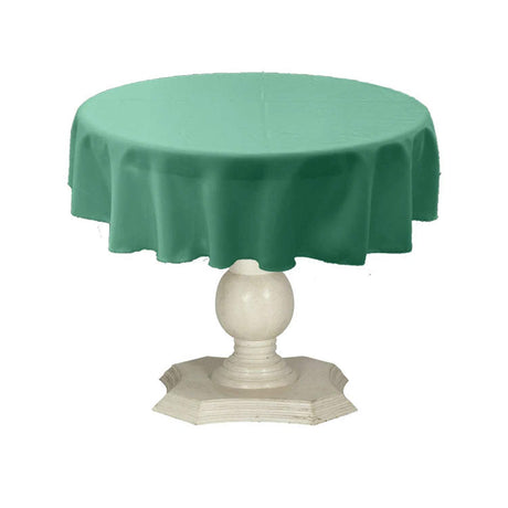 Tablecloth Dull Bridal Satin Fabric - 36" Round, Solid Color (1 Piece)