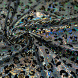 Jag City Shattered Glass Foiled Spandex Nylon Spandex Fabric - Shattered Glass Foil, 56" Width (1 Yard)