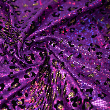 Foiled Spandex Jag Print