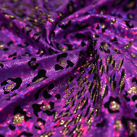 Foiled Spandex Jag Print