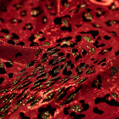 Foiled Spandex Jag Print