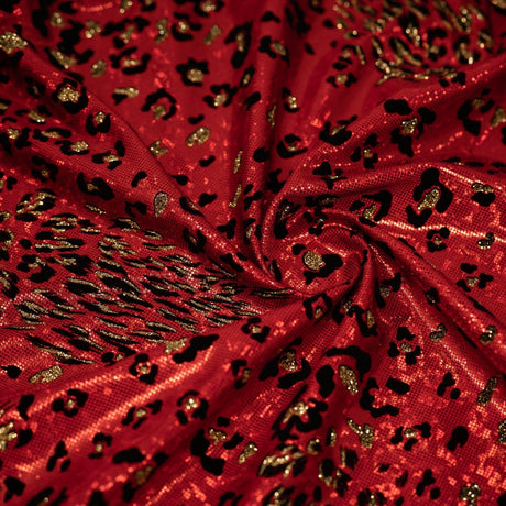 Foiled Spandex Jag Print
