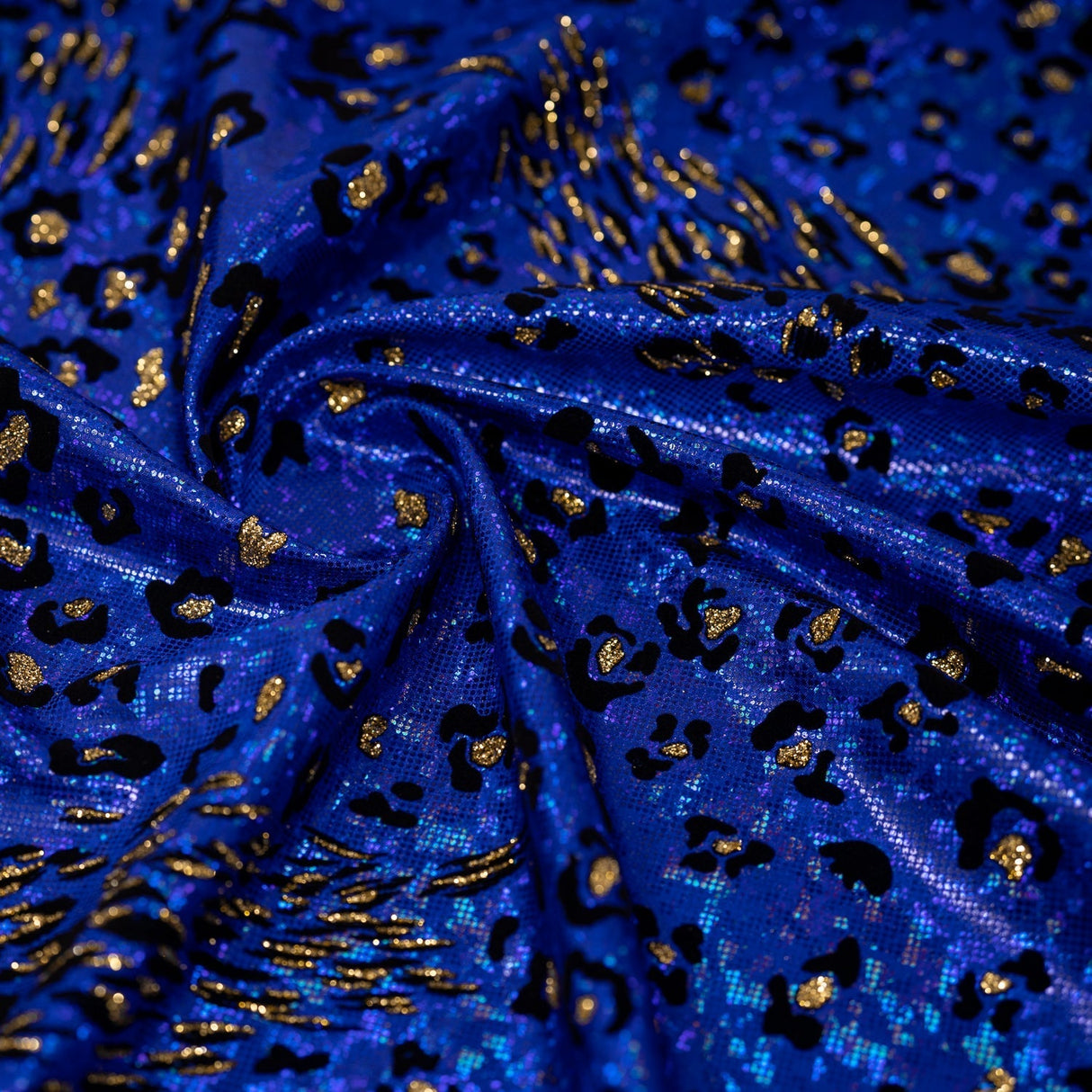 Jag City Shattered Glass Foiled Spandex Nylon Spandex Fabric - Shattered Glass Foil, 56" Width (1 Yard)