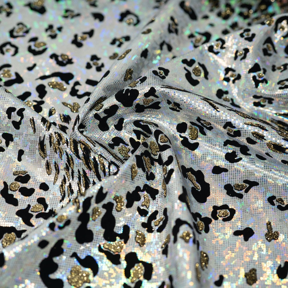 Foiled Spandex Jag Print