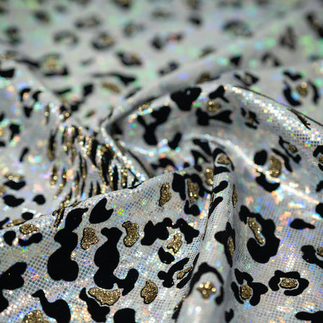 Foiled Spandex Jag Print