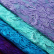 Jasmine Stretch Lace Nylon Spandex Fabric - Assorted Colors, Floral Lace, 58/60" Width (1 Yard)