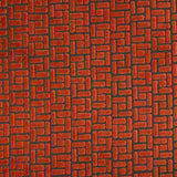 Burnout Velvet Upholstery Fabric Westfield Geometric Block Pattern by the Yard
