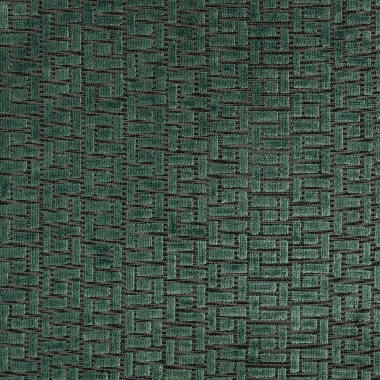 Burnout Velvet Upholstery Fabric Westfield Geometric Block Pattern by the Yard
