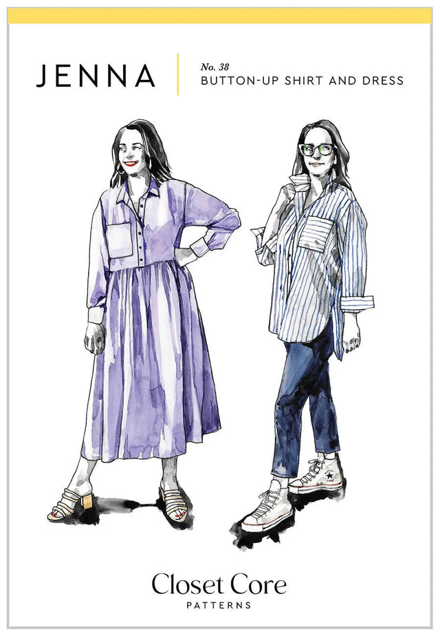 Button-Up Shirt and Dress Sewing Pattern