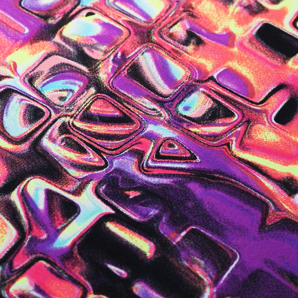 Stonehenge Nylon Spandex Fabric - Brite And Jewel, Geometric Abstract Print, 58-60" Width (1 Yard)